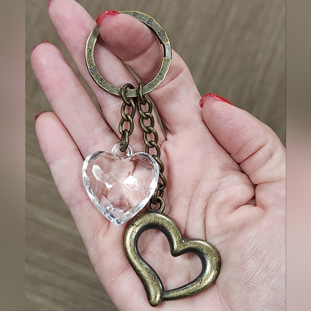 Restoration Hardware "Two of Hearts" Keychain